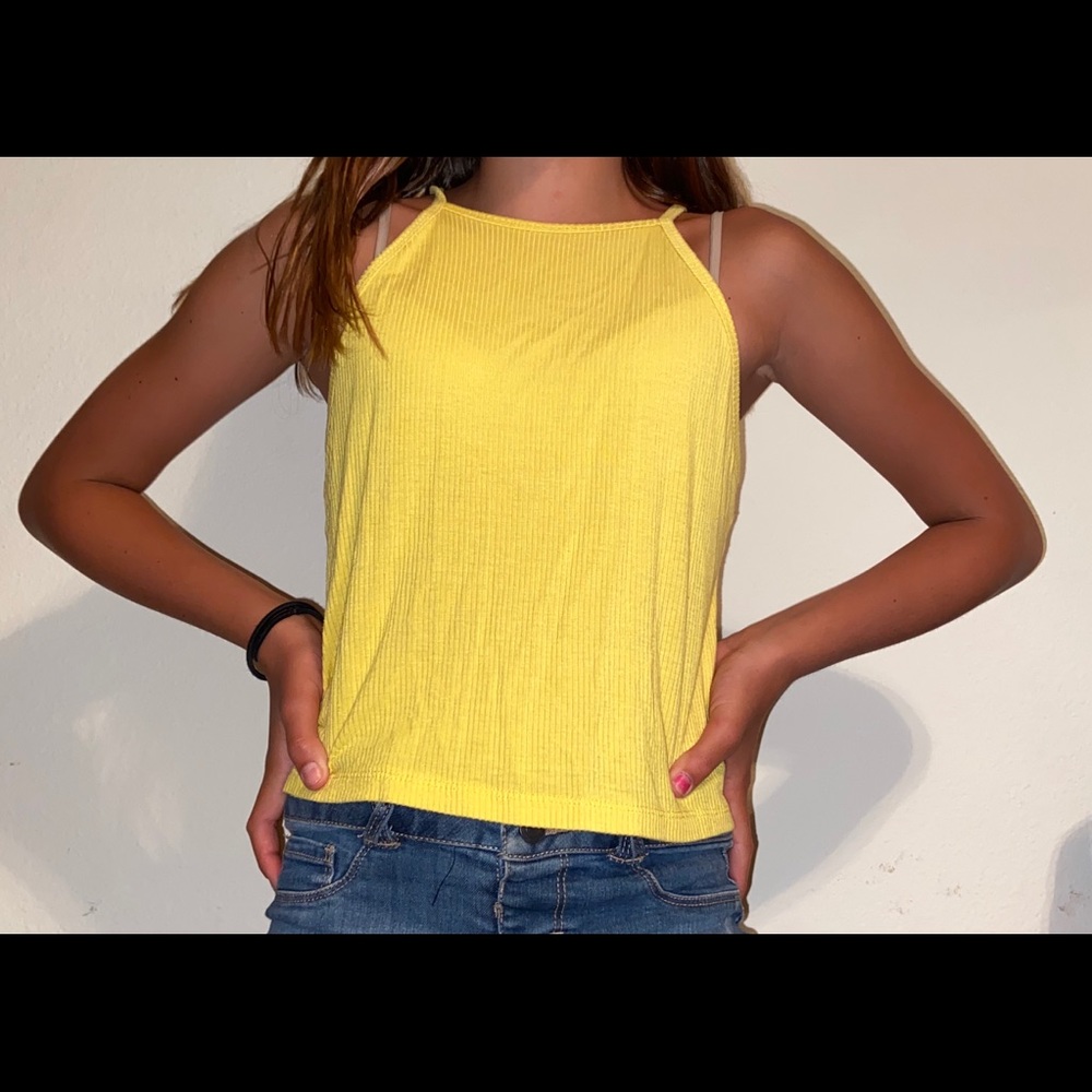 Cute yellow tank top